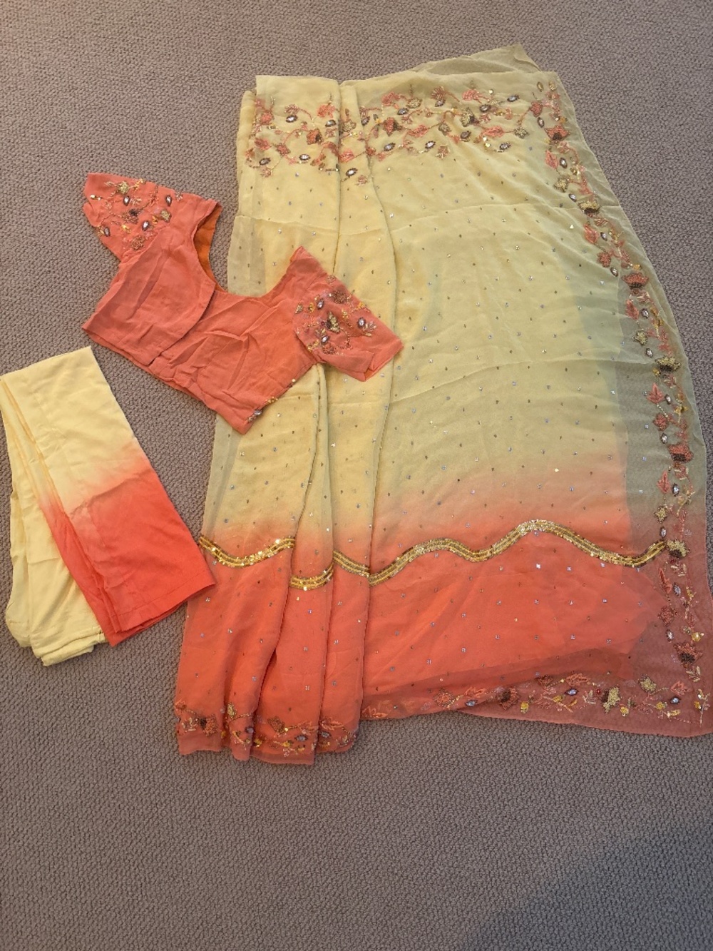 Beautiful 2 Toned Saree